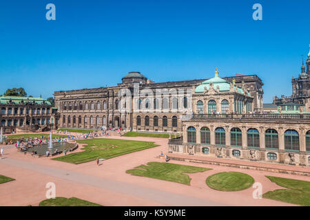 Palazzo Zwinger a Dresda Germania Foto Stock