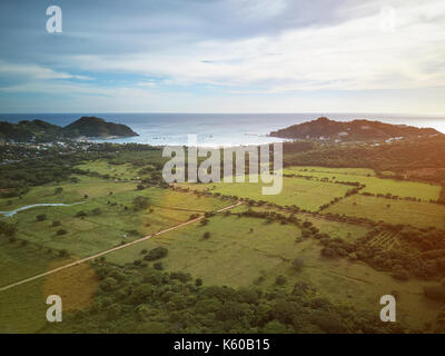 Paesaggio di San Juan del Sur antenna fuco view Foto Stock