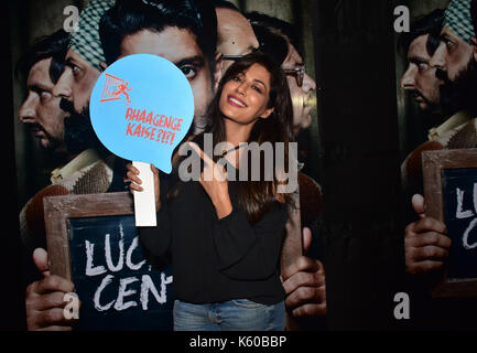 Mumbai, India. Decimo Sep, 2017. indian film attrice chitrangada singh pongono alla speciale proiezione del film lucknow centrale al lightbox in Mumbai. Credito: azhar khan/ Pacifico premere/alamy live news Foto Stock