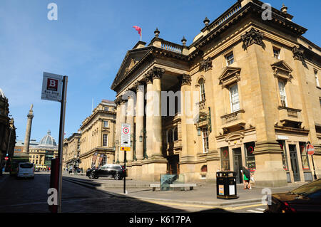 Grey Street, Newcastle-upon-Tyne, Tyne and Wear, England, Regno Unito, Europa Foto Stock