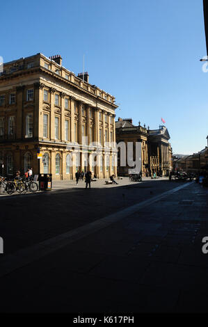 Grey Street, Newcastle-upon-Tyne, Tyne and Wear, England, Regno Unito, Europa Foto Stock