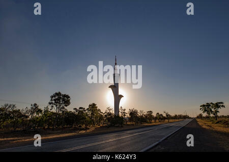 Digital TV tower di Brasilia, noto come "Fiore del cerrado', è stato progettato per essere una trasmissione televisiva torre del sistema tv digitale per la entir Foto Stock