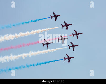 Le frecce rosse team display a bournemouth air festival, 2017 Foto Stock