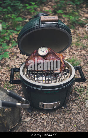 Griglia Per Affumicatore Portatile Da Esterno, Grigio Scuro, Doppia - Foto 9
