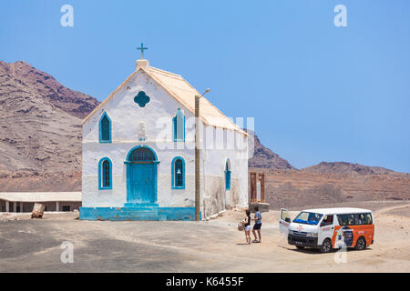 Capo Verde SAL Capela de Nossa Senhora da Piedade (Lady compassione cappella), Pedra De Lume, Pedra di lumi, Isola di Sal, Capo Verde, Oceano Atlantico, Africa Foto Stock