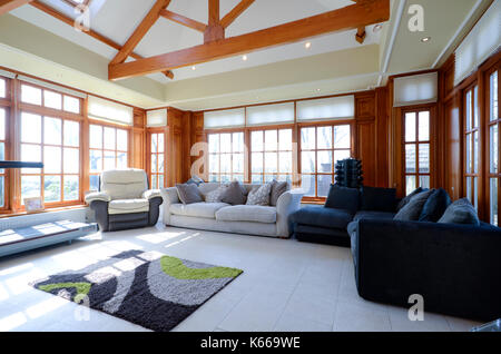 Gran lusso Aranciera in executive home Foto Stock