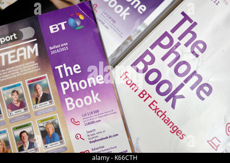 Il BT elenco telefonico locale edizione della carta Foto Stock