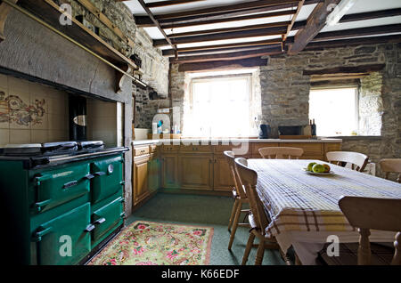 Fattoria tradizionale cucina, Derbyshire Foto Stock