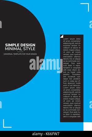 Poster design semplice Illustrazione Vettoriale