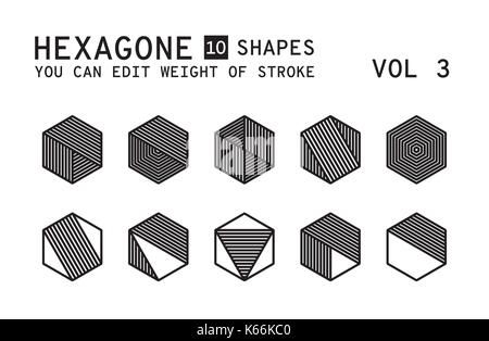 Logo geometrico design Illustrazione Vettoriale