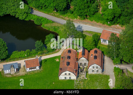 Freilichtmuseum Hagen, Mäckingerbach, LaOpen-air museum Hagen, Mäckingerbach, Paesaggio, Europa, Hagen, Hagensueden, Vista aerea, Vista aerea, aereo Foto Stock