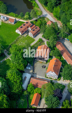 Freilichtmuseum Hagen, Mäckingerbach, LaOpen-air museum Hagen, Mäckingerbach, Paesaggio, Europa, Hagen, Hagensueden, Vista aerea, Vista aerea, aereo Foto Stock