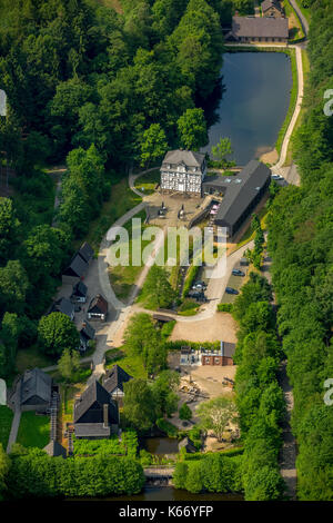 Freilichtmuseum Hagen, Mäckingerbach, LaOpen-air museum Hagen, Mäckingerbach, Paesaggio, Europa, Hagen, Hagensueden, Vista aerea, Vista aerea, aereo Foto Stock