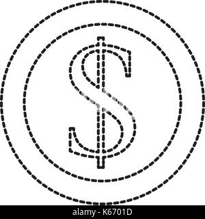 Dollaro valuta Moneta cash money bank illustrazione vettoriale Illustrazione Vettoriale