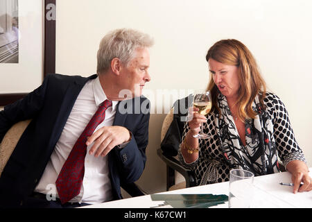 John Preston al oldie pranzo letterario 5/9/17 Foto Stock