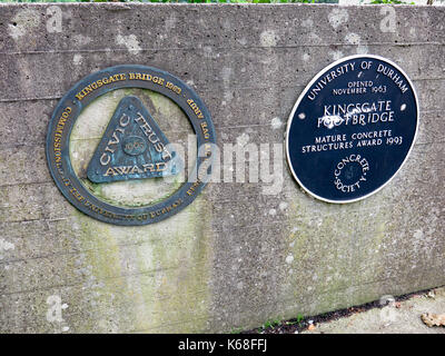 Il Kingsgate Bridge Durham Foto Stock