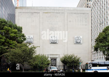 New york, Stati Uniti d'America - Settembre 2016: brooklyn battery tunnel ufficialmente noto come hugh l. carey tunnel, è un tunnel a pedaggio in new york city che conne Foto Stock