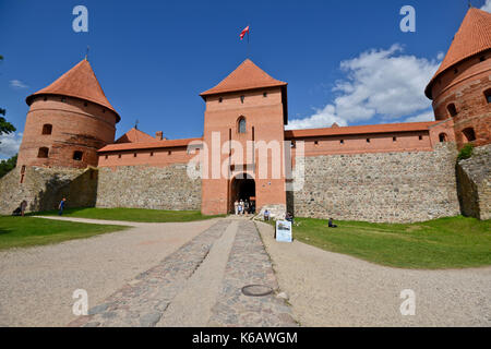 Trakai Island Castle, Lituania Foto Stock