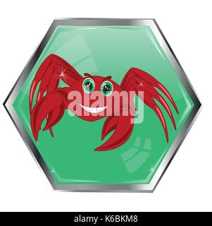 Il segno dello zodiaco il cancro Illustrazione Vettoriale