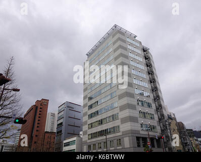 Sendai, Giappone - 5 Dic, 2016. Edifici moderni nel centro cittadino di Sendai, Giappone. sendai è la città capoluogo della Prefettura di Miyagi, Giappone, la più grande città ho Foto Stock