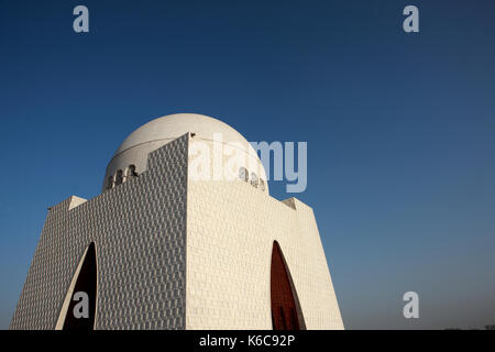 Tomba di Muhammad Ali Jinnah, Karachi, Pakistan. Foto Stock