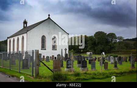 Lochcarron sepoltura terra, Wester Ross, Scozia Foto Stock