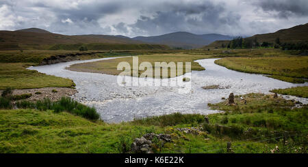 Fiume Bran, Achnasheen, Scozia Foto Stock