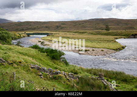 Fiume Bran, Achnasheen, Scozia Foto Stock