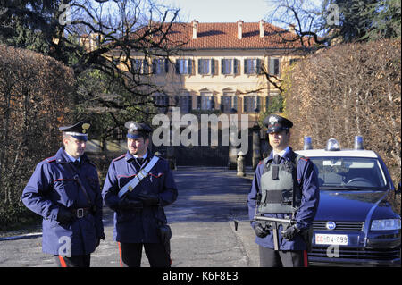 Villa San Martino in arcore (Monza, Milano), casa del magnate e politico silvio berlusconi (Lombardia, Italia) Foto Stock