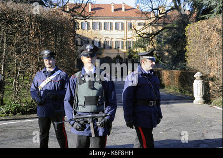 Villa San Martino in arcore (Monza, Milano), casa del magnate e politico silvio berlusconi (Lombardia, Italia) Foto Stock