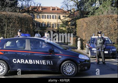 Villa San Martino in arcore (Monza, Milano), casa del magnate e politico silvio berlusconi (Lombardia, Italia) Foto Stock