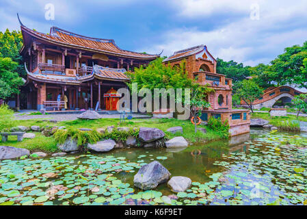 Taipei, Taiwan - 04 luglio: questa è una vista del lin un tai casa storica e museo di un famoso museo dotato di cinese tradizionale arhcitecture luglio Foto Stock