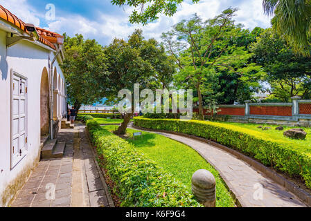 Taipei, Taiwan - Luglio 05: questo è il tamsui funzionario doganale della residenza che è una residenza storica in Taipei e è anche conosciuta come la piccola pentecoste Foto Stock