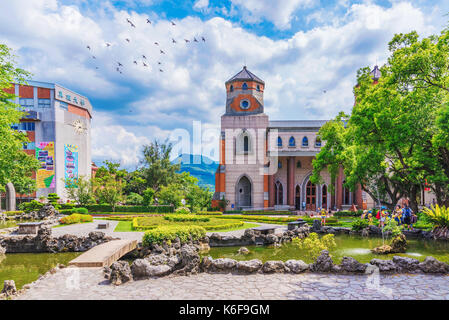 Taipei, Taiwan - Luglio 05: questa è la aletheia university oxford college campus che è un punto di riferimento storico dove molti turisti venuti per visualizzare il Foto Stock