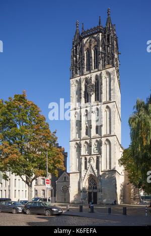 Muenster a Westfalen : Liebfrauen- oder Überwasserkirche i Chiesa Überwasserkirche, Münster a Westfalia , Renania Settentrionale-Vestfalia, Germania Foto Stock