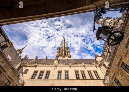 Brussels City Hall e Brussels City Museum sulla famosa Grand Place di Bruxelles in Belgio Foto Stock
