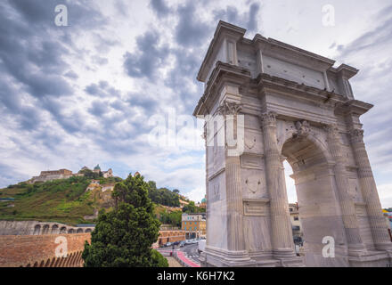 Arco di Traiano, ancona, Italia Foto Stock