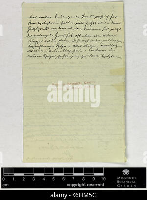 Corrispondenza Brendel (Federico) e Engelmann (George) BHL42415392 Foto Stock