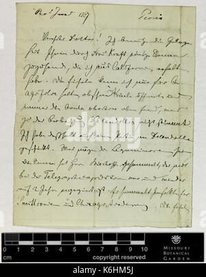 Corrispondenza Brendel (Federico) e Engelmann (George) BHL42415394 Foto Stock