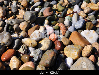 Colori del mare sassi Foto Stock