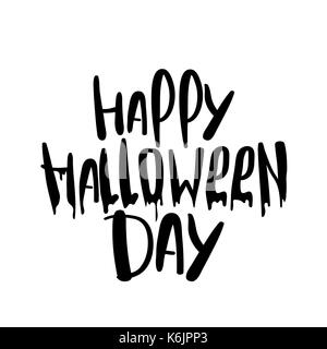 Happy Halloween party scritte Illustrazione Vettoriale