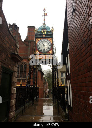 Eastgate Clock, Chester, Inghilterra Foto Stock