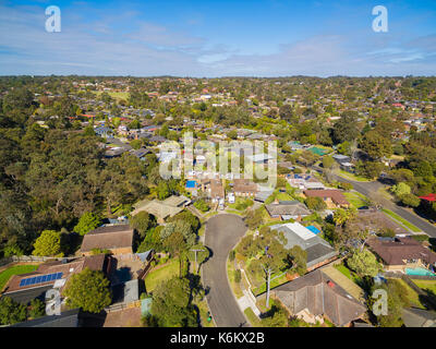 Australian tipico paesaggio suburbian Foto Stock