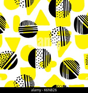 Semplice ed elegante seamless fatti a mano pattern Illustrazione Vettoriale
