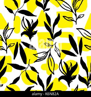 Semplice ed elegante seamless fatti a mano pattern Illustrazione Vettoriale
