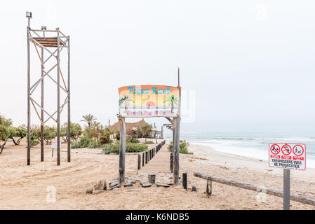 Swakopmund, Namibia - giugno 30, 2017: tiger reef restaurant e bar a Swakopmund nel deserto del Namib sulla costa atlantica della Namibia Foto Stock