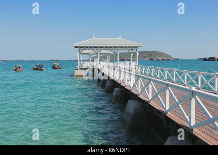 Ponte asadang di Koh Si Chang luoghi importanti e popolari destinazioni turistiche in chonburi provincia,della Thailandia. Foto Stock