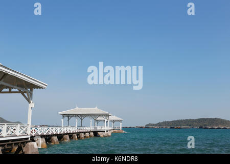 Ponte asadang di Koh Si Chang luoghi importanti e popolari destinazioni turistiche in chonburi provincia,della Thailandia. Foto Stock