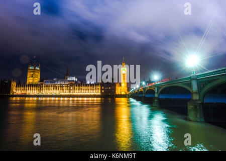 Il Big Ben e le Camere del Parlamento, London, Regno Unito Foto Stock