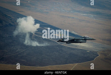 US Air Force F-16 vipere Volo di formazione Foto Stock